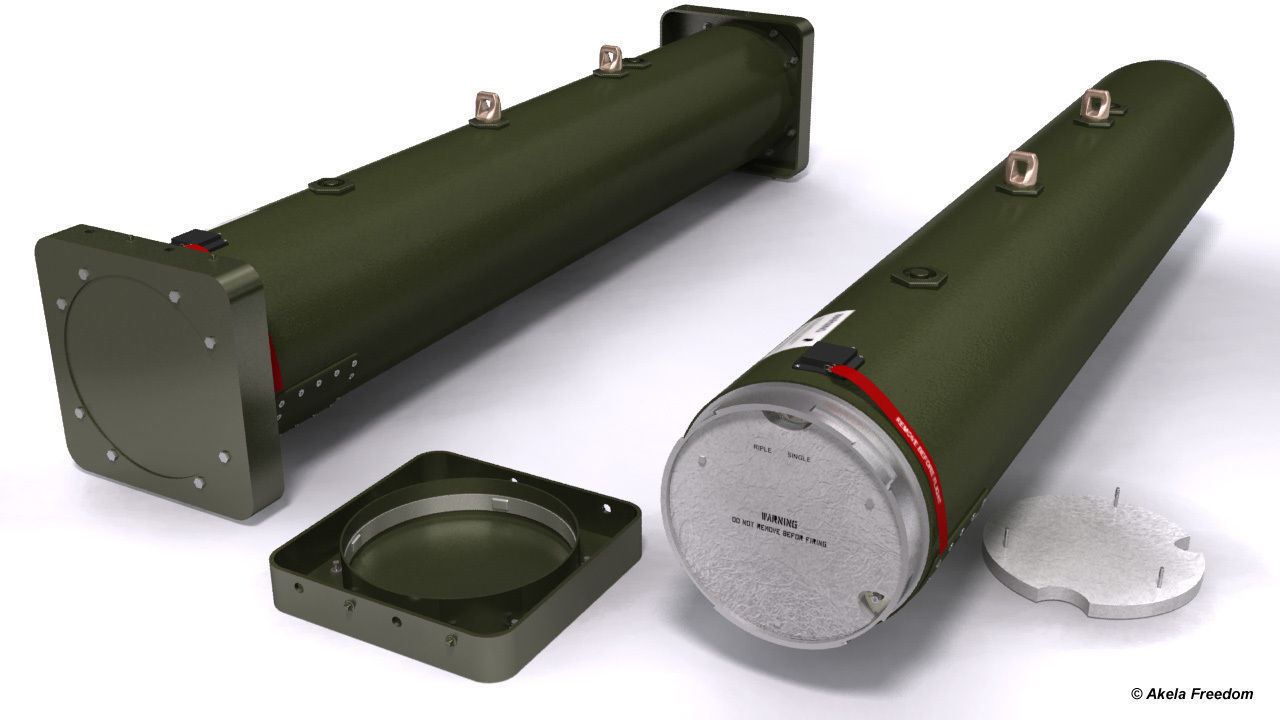 LAU-68 LAU-131 Rocket Launchers for Hydra 70 3D model_5