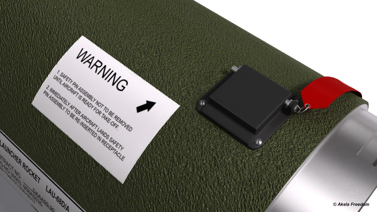 LAU-68 LAU-131 Rocket Launchers for Hydra 70 3D model_8