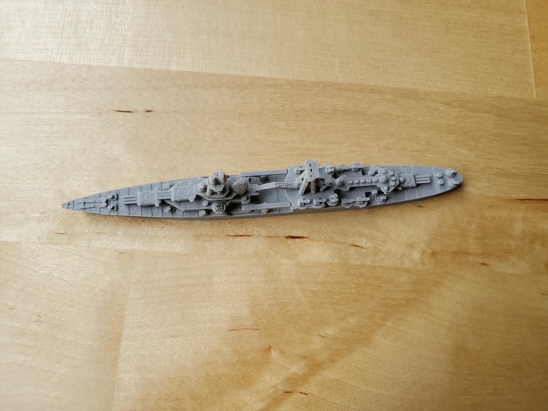 US Northampton Class Cruiser Warship Free 3D print model_7