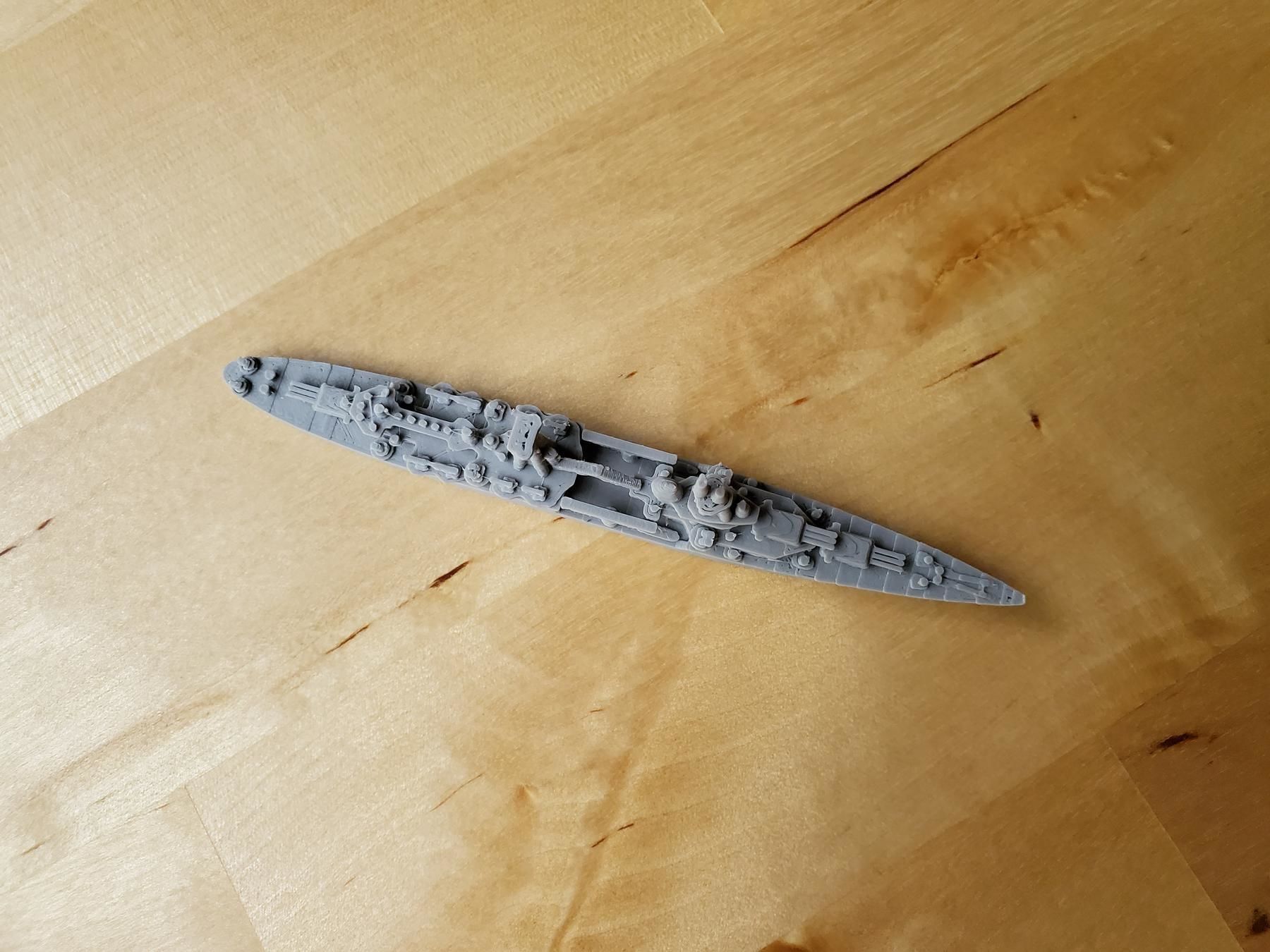 US Northampton Class Cruiser Warship Free 3D print model_9