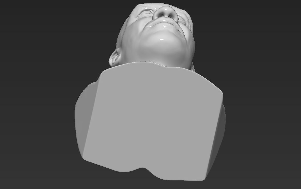 Mike Tyson bust ready for full color 3D printing 3D print model_34