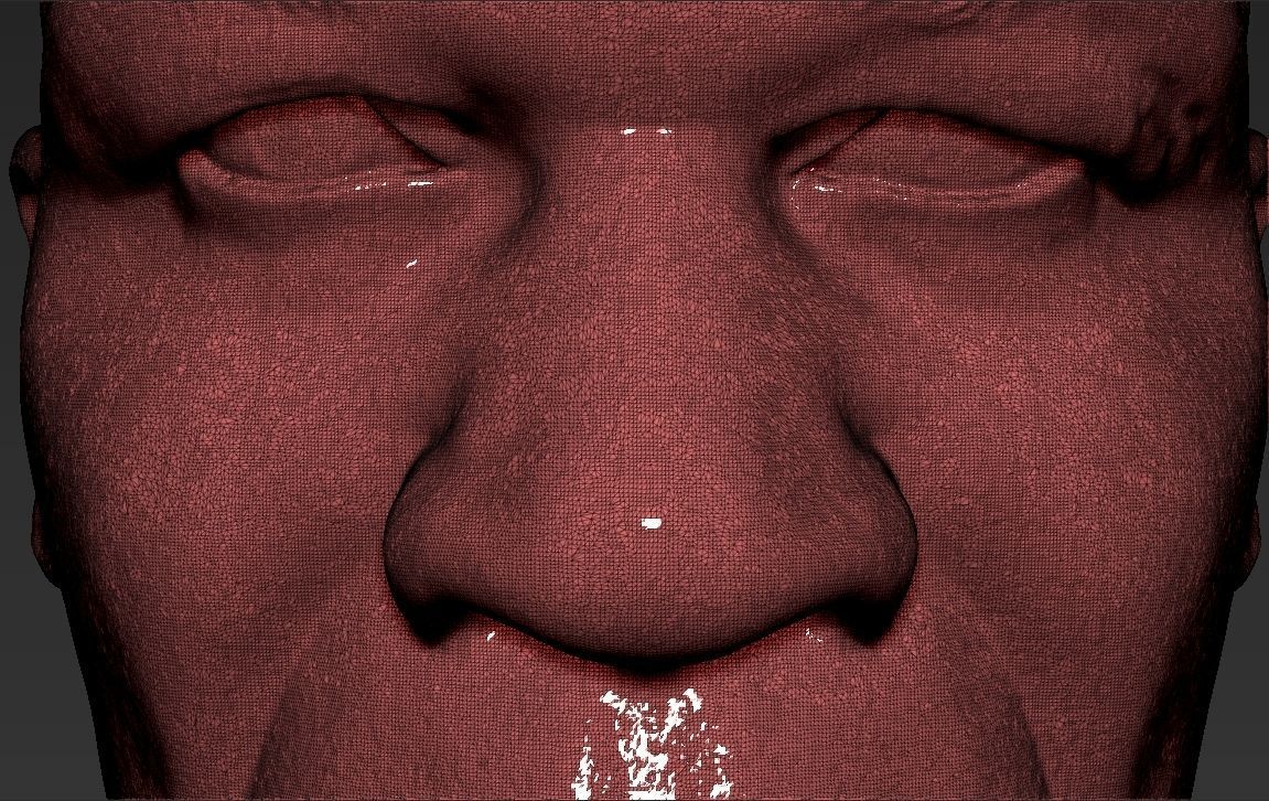 Mike Tyson bust ready for full color 3D printing 3D print model_39