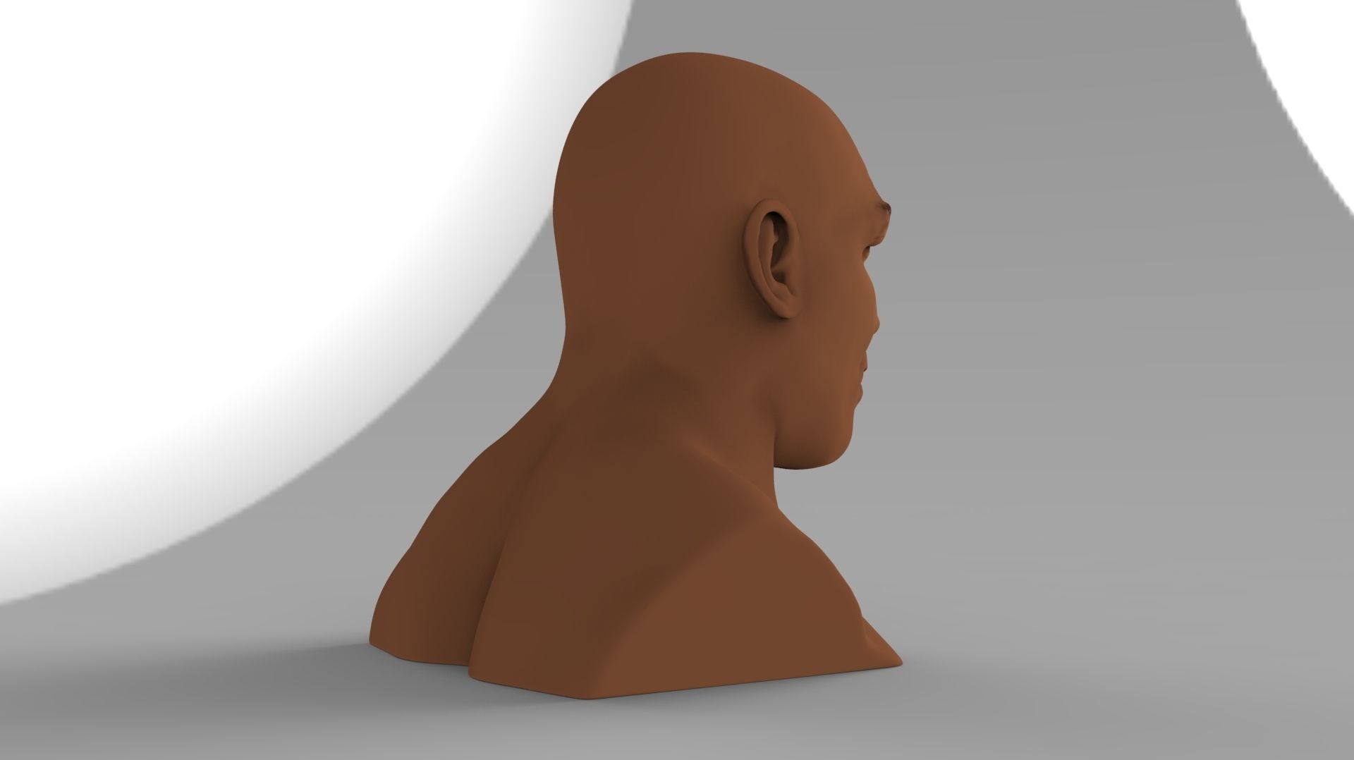 Mike Tyson bust ready for full color 3D printing 3D print model_8