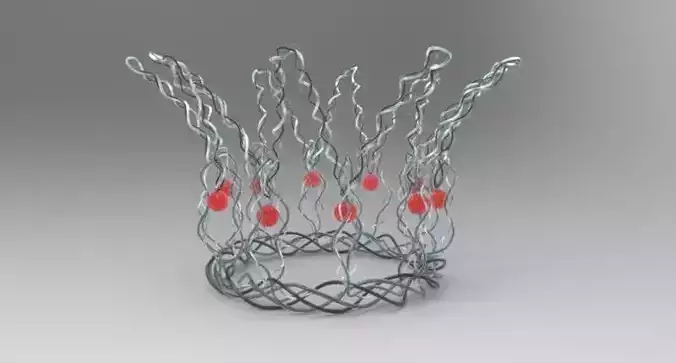 Crown made of wire and beads