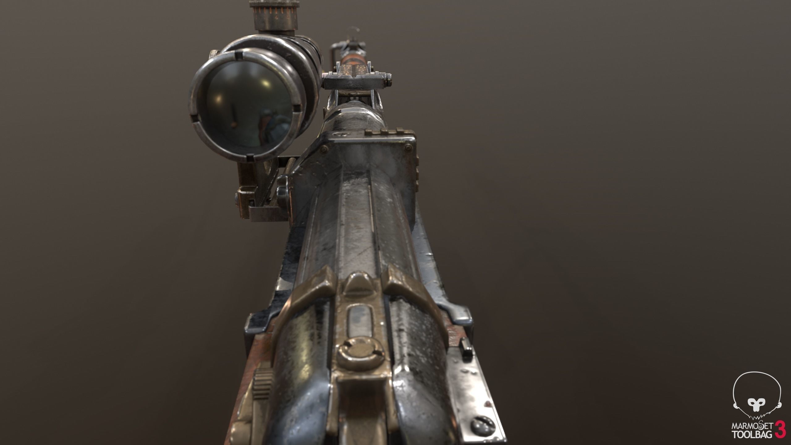 Gewehr Kennzeichen 06 Low-poly 3D model_1