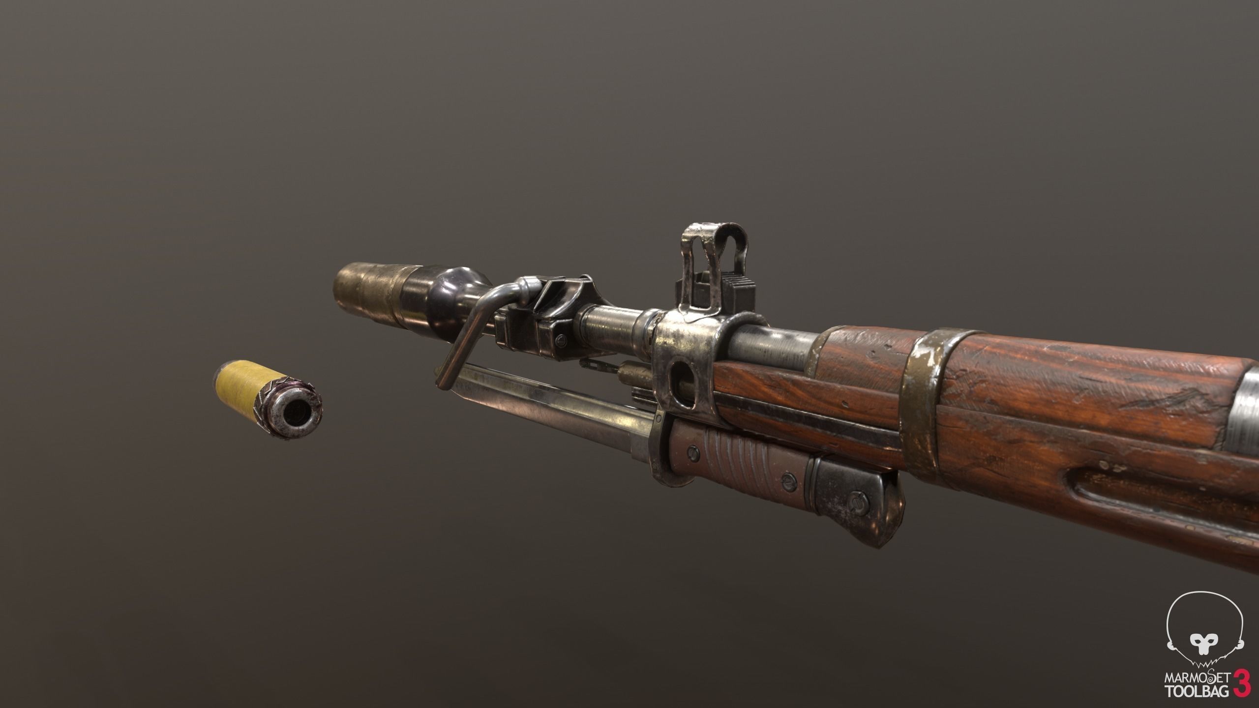 Gewehr Kennzeichen 06 Low-poly 3D model_3