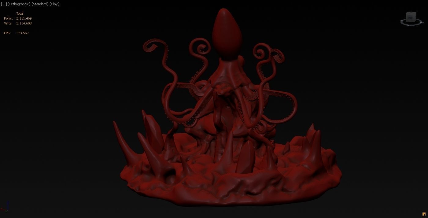 Kraken Throne 3D model_7
