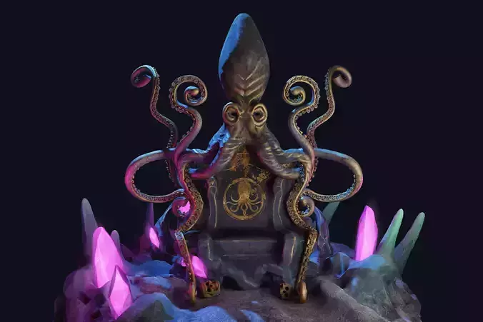 Kraken Throne 3D model