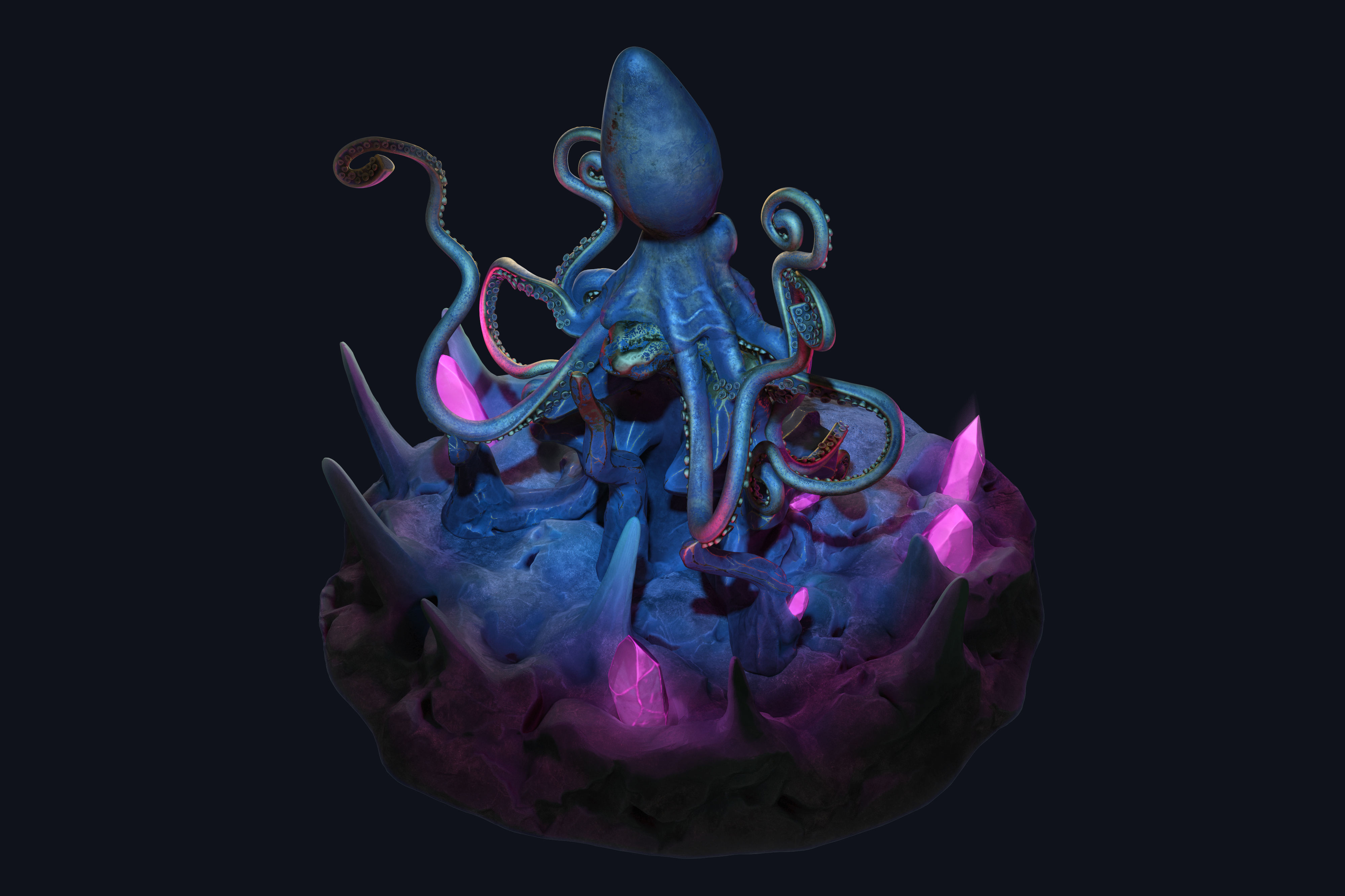 Kraken Throne 3D model_3