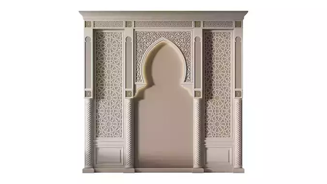 Arch 01 Arabic wall decor 3D model