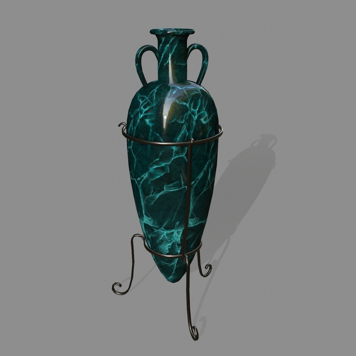 vase 5 greek Low-poly 3D model_5