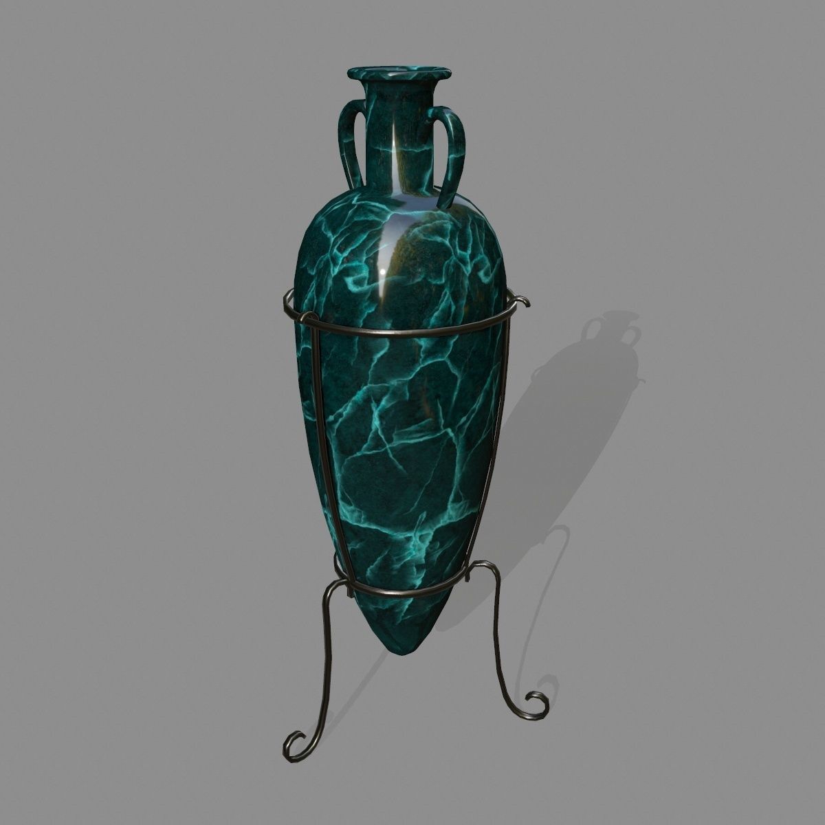 vase 5 greek Low-poly 3D model_3