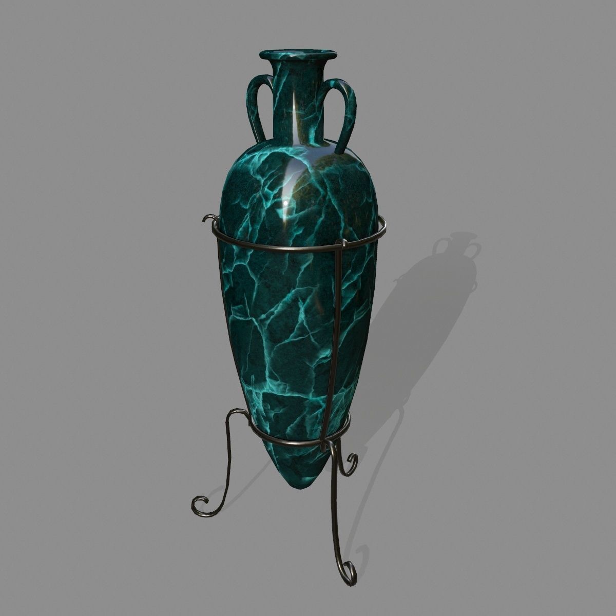 vase 5 greek Low-poly 3D model_6