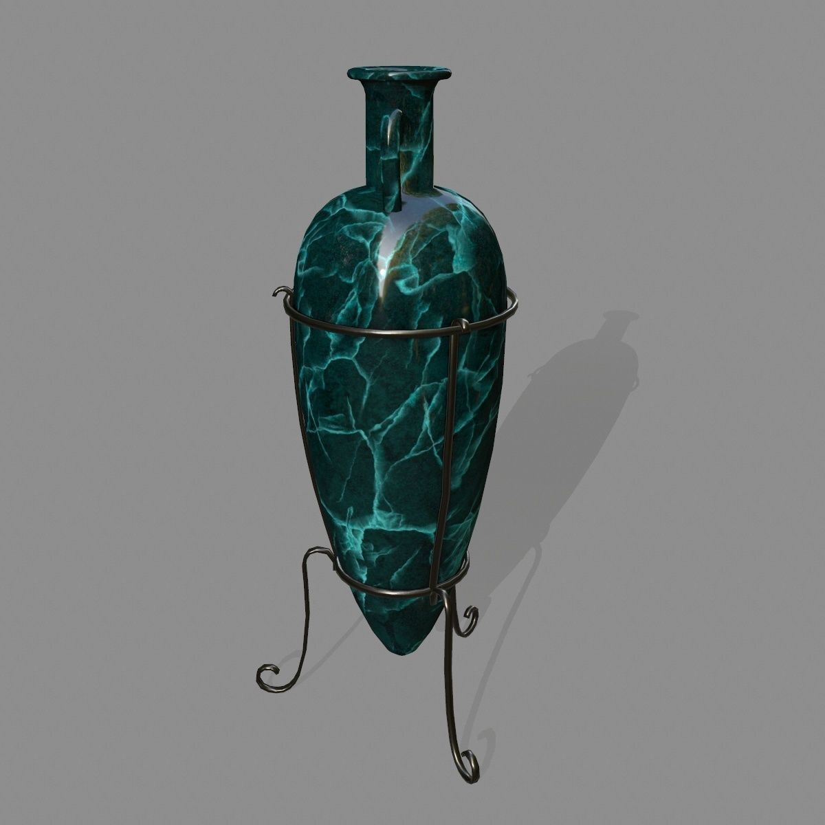 vase 5 greek Low-poly 3D model_2