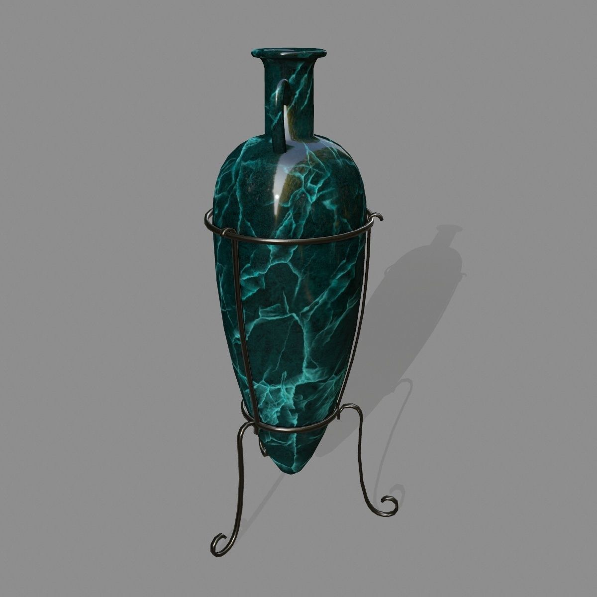 vase 5 greek Low-poly 3D model_4