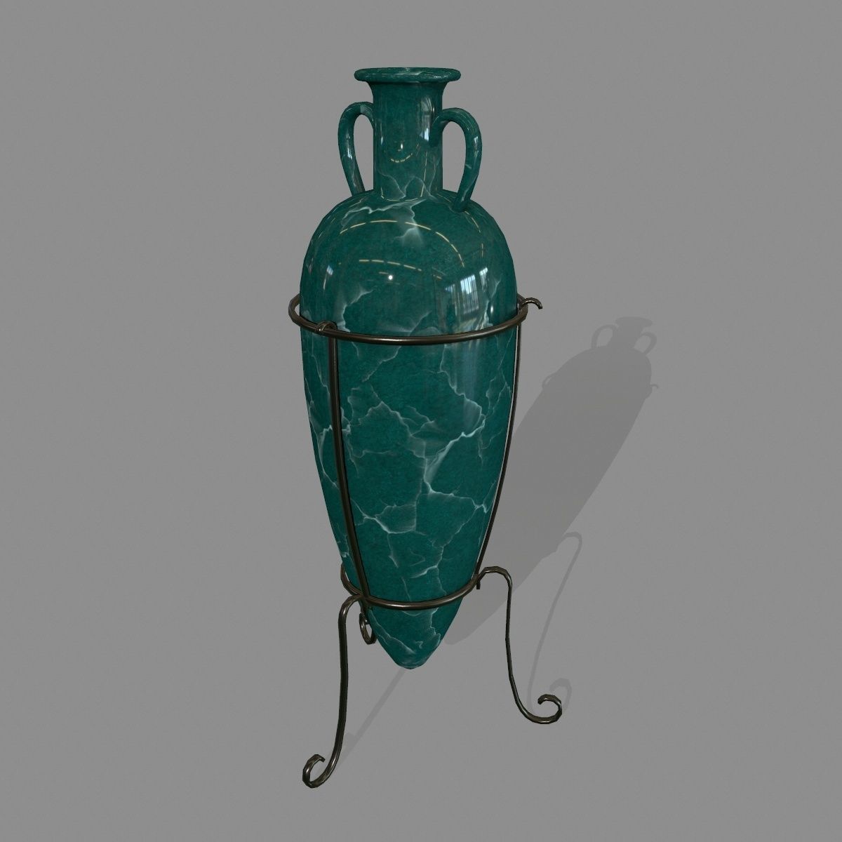 vase 6 greek - greek Low-poly 3D model_3