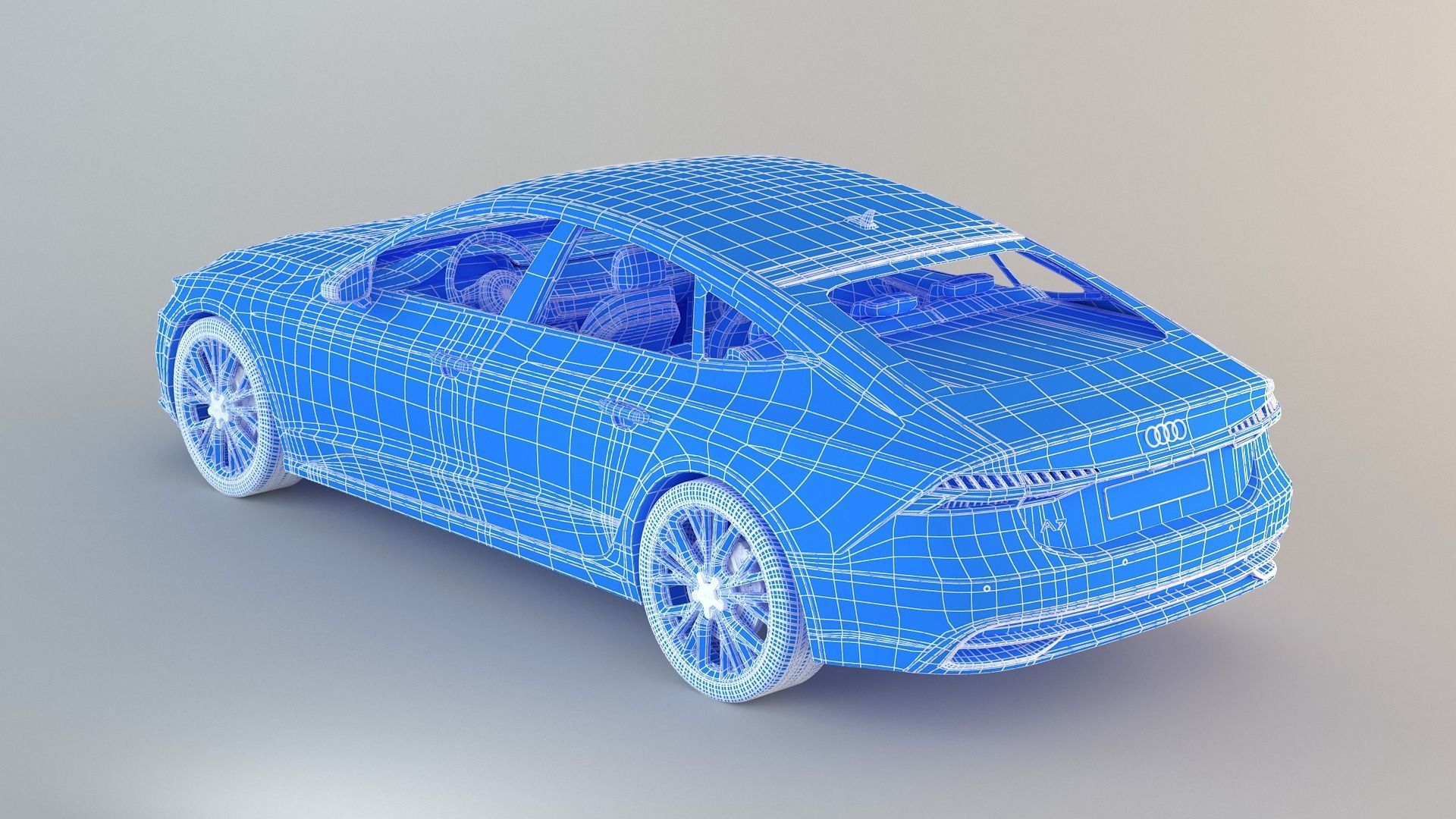 Audi A7 Sportback 2015 Free 3D model_8