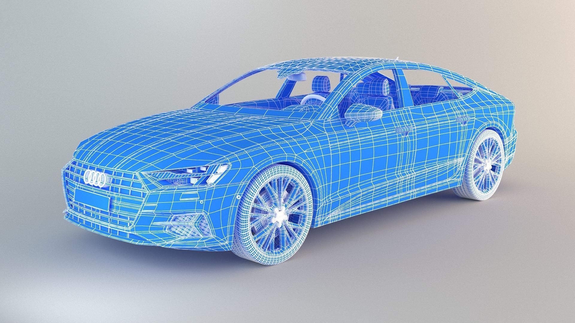 Audi A7 Sportback 2015 Free 3D model_7