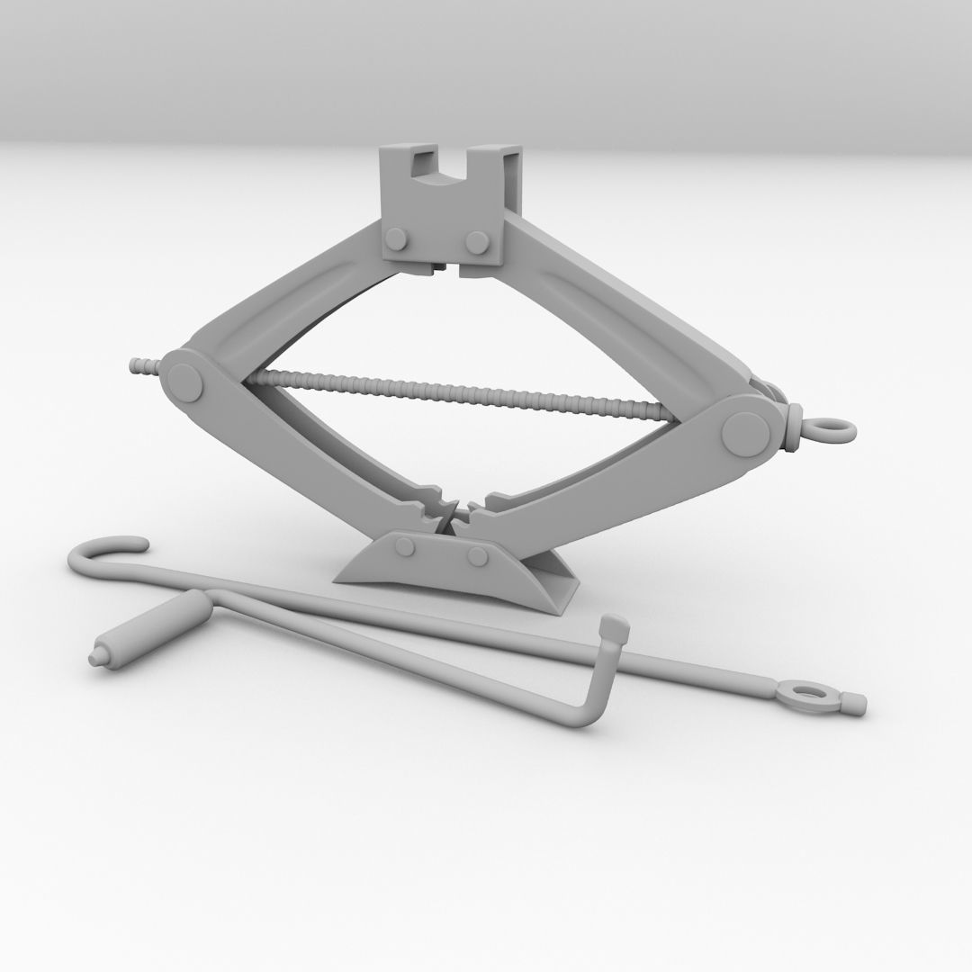 Car Jack 3D model_3