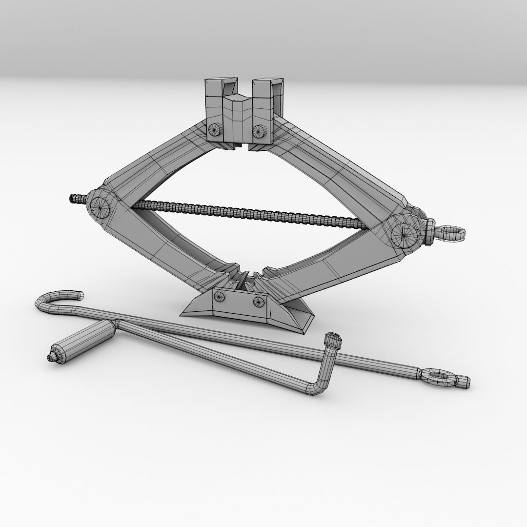 Car Jack 3D model_4