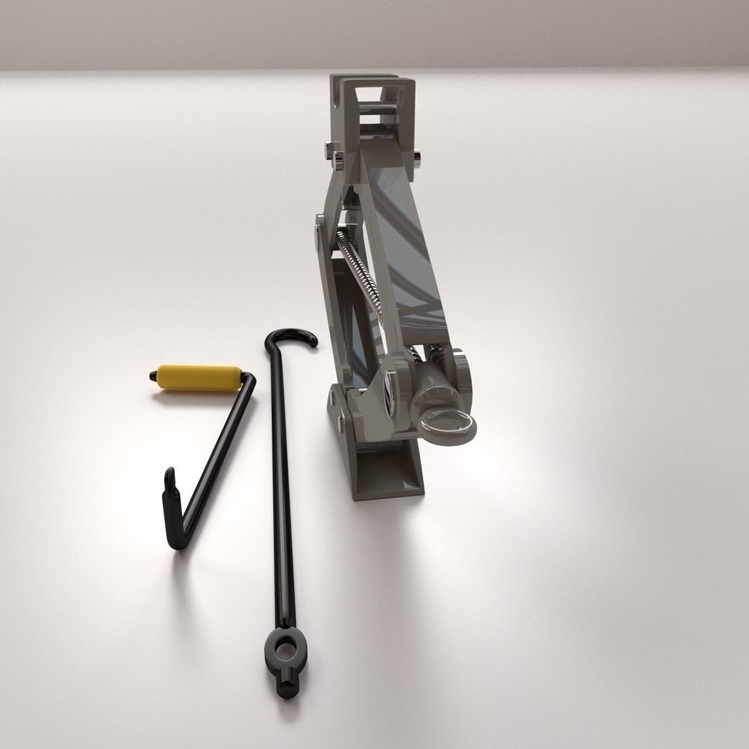 Car Jack 3D model_2