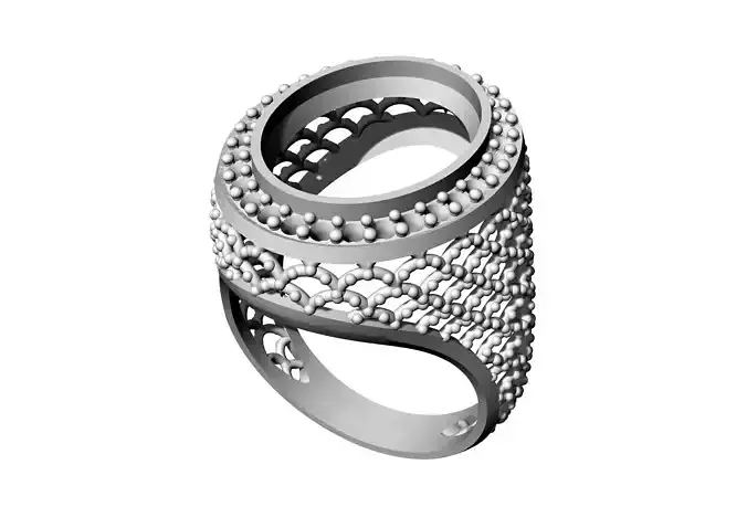 An 29 ring in silver