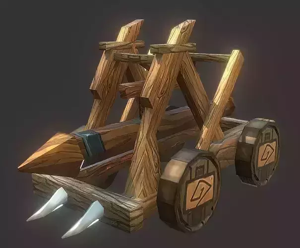 Battering Ram  Low-poly 3D model