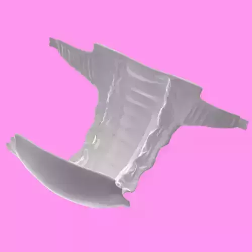 Diaper disposable Low-poly 3D model