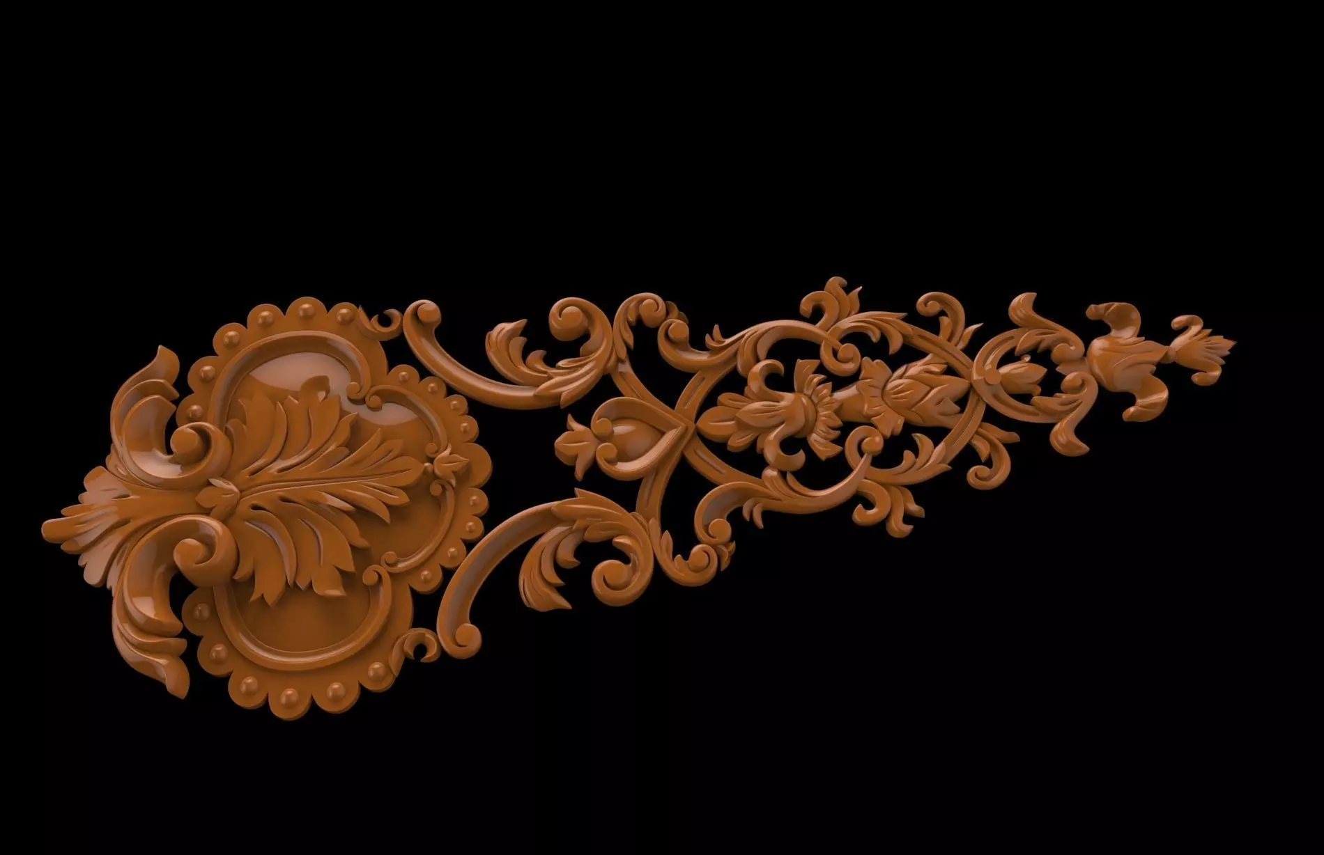 Carved CNC 3D print model cover 3D print model_0