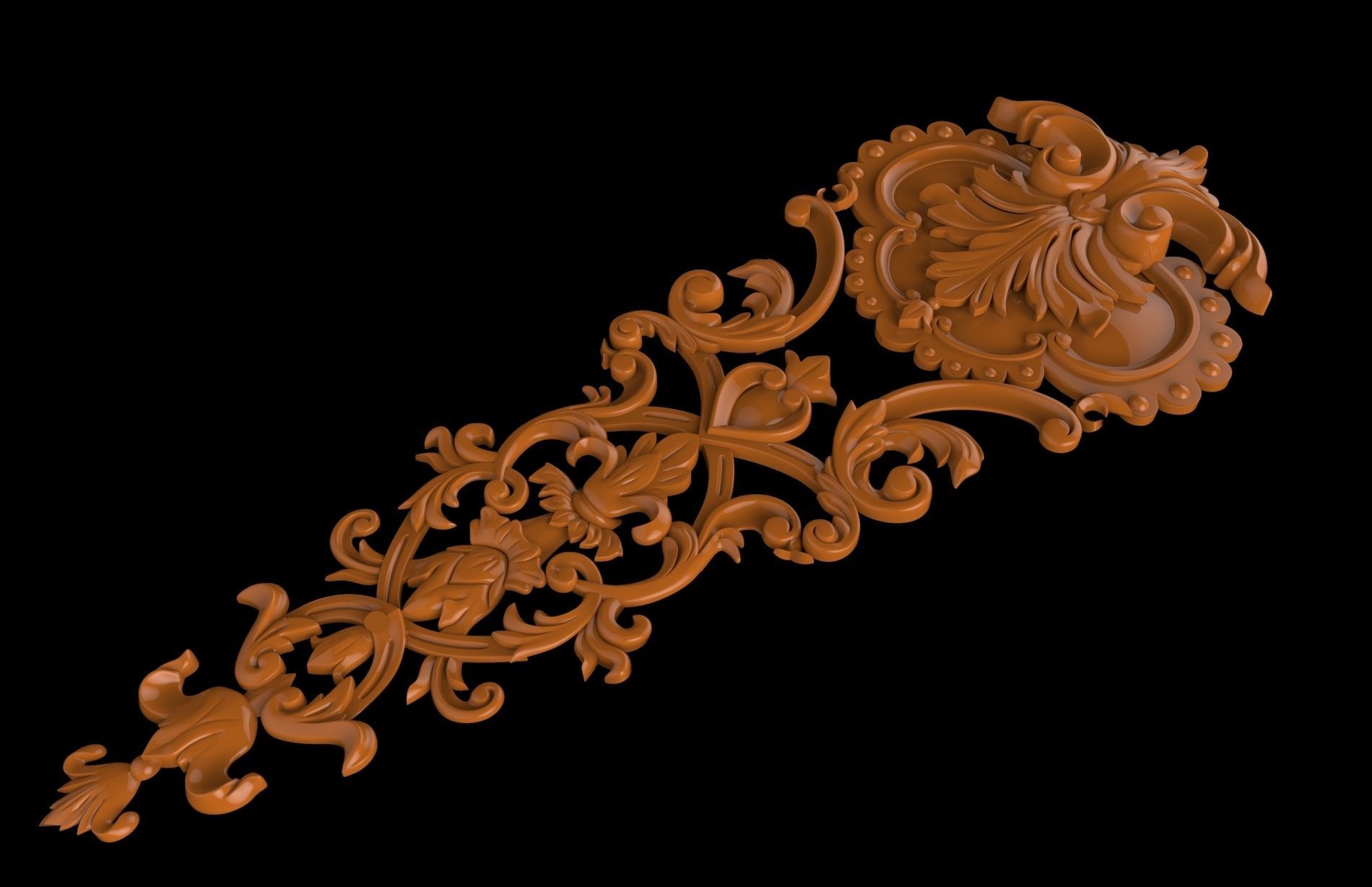 Carved CNC 3D print model cover 3D print model_1