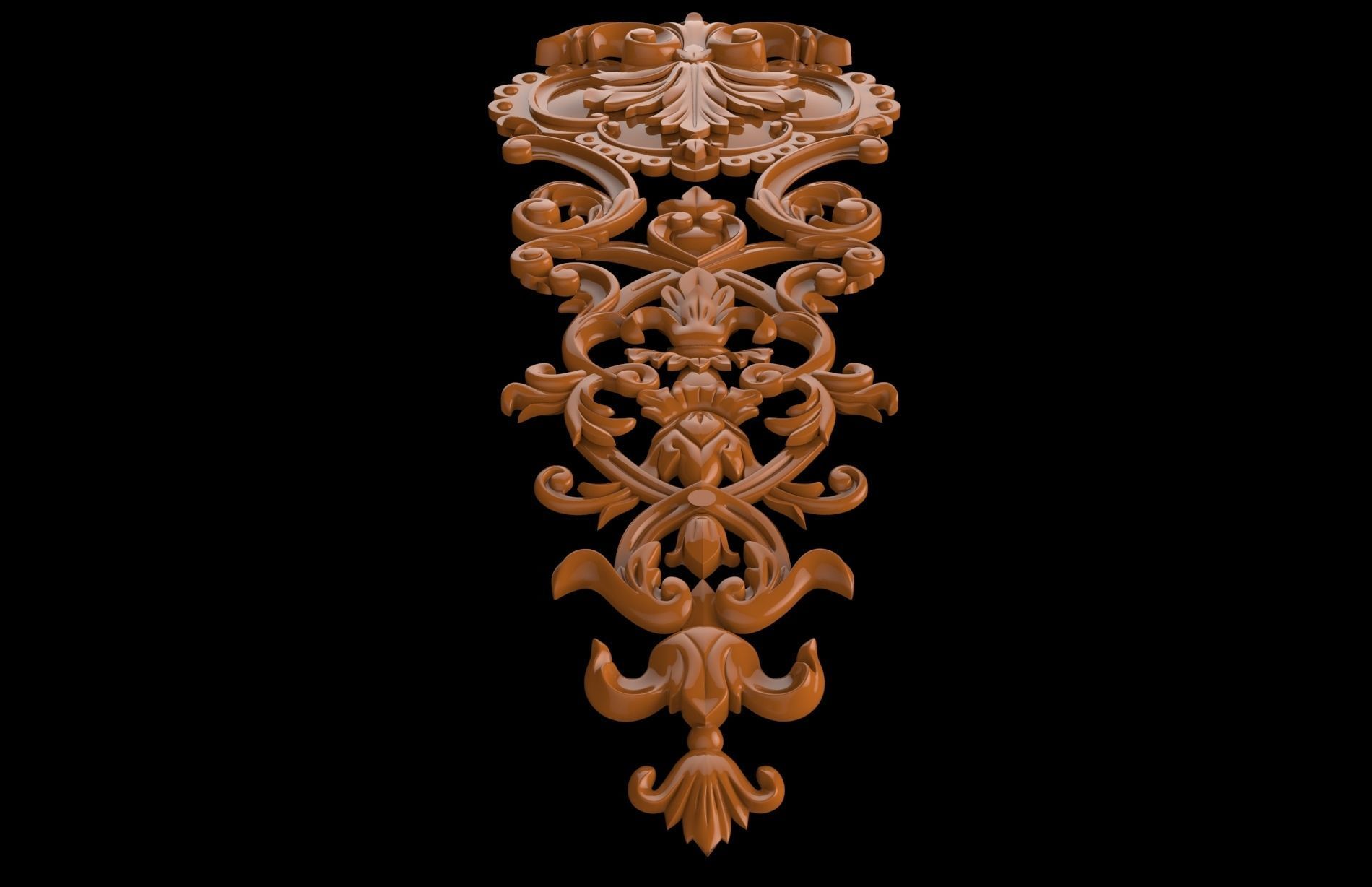 Carved CNC 3D print model cover 3D print model_2