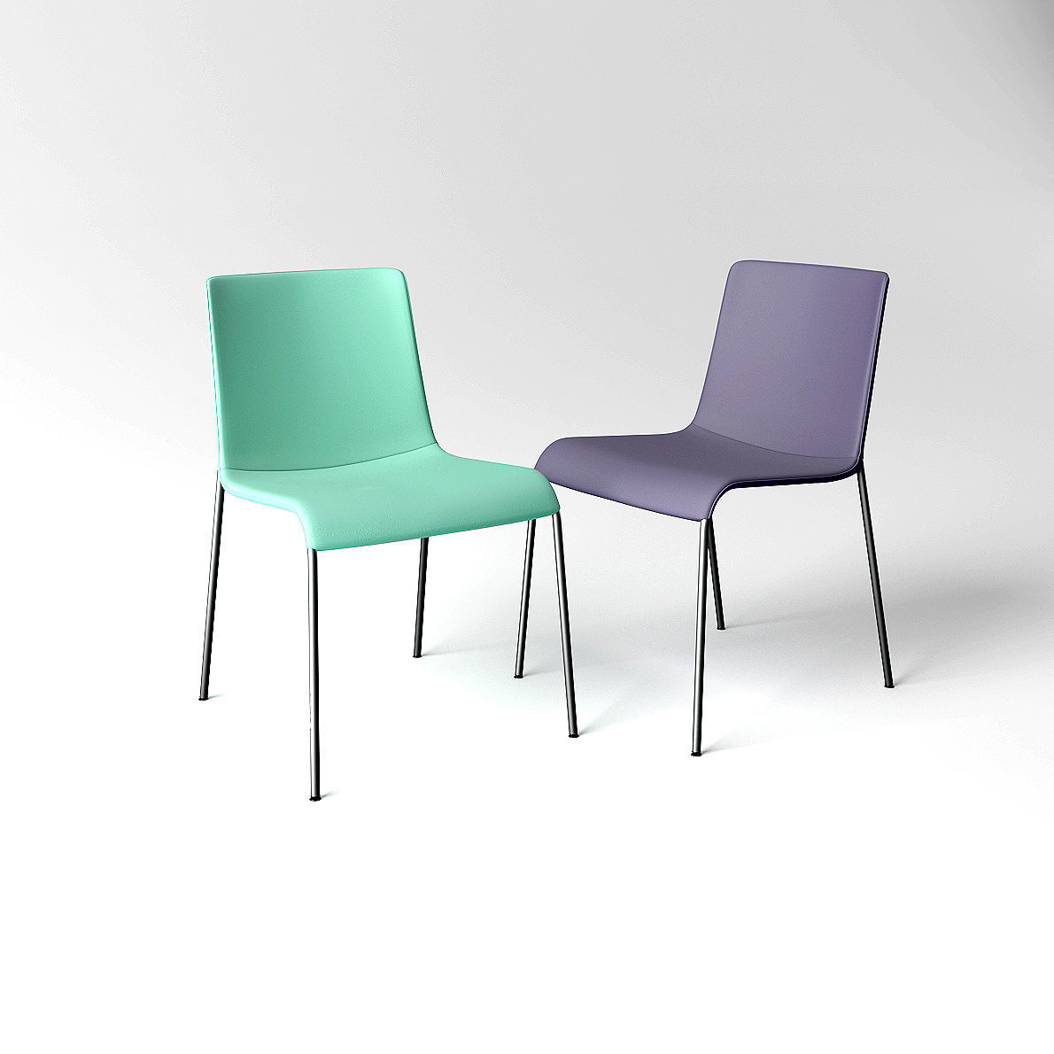 Chair Liz from Walter Knoll - Design by Claudio Bellini 3D model_2