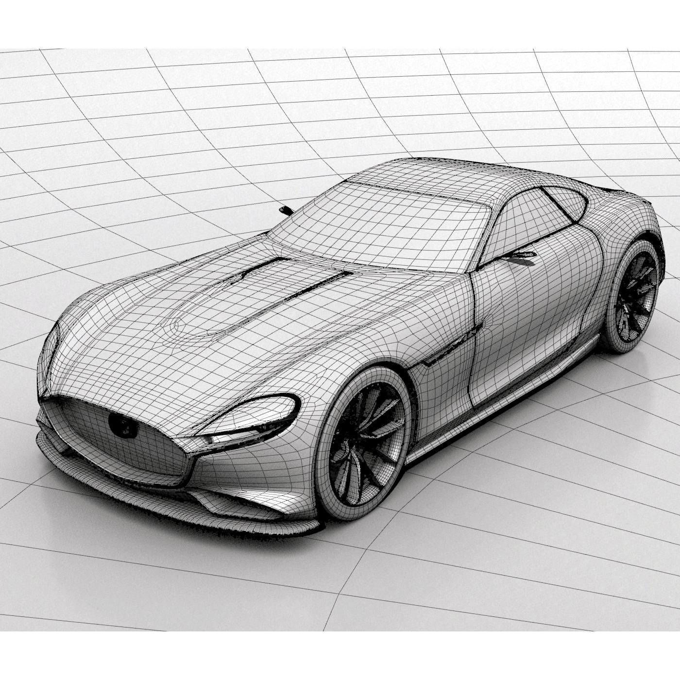 Mazda Vision RX Concept Car 3D model_9
