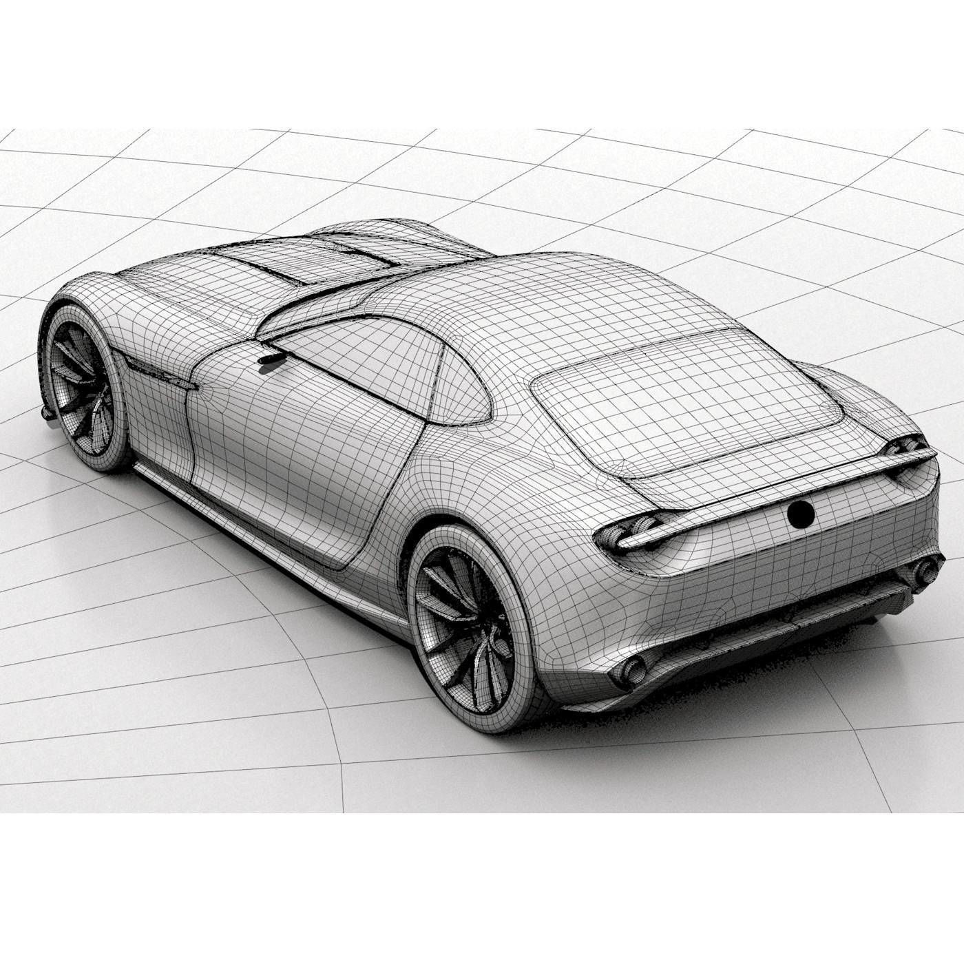 Mazda Vision RX Concept Car 3D model_10