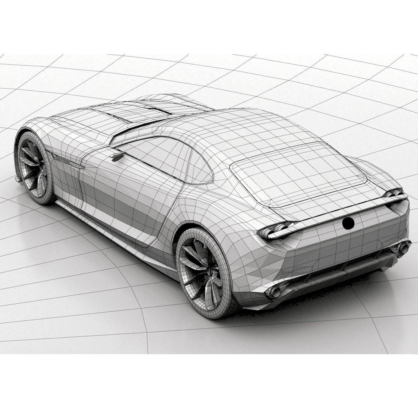 Mazda Vision RX Concept Car 3D model_11