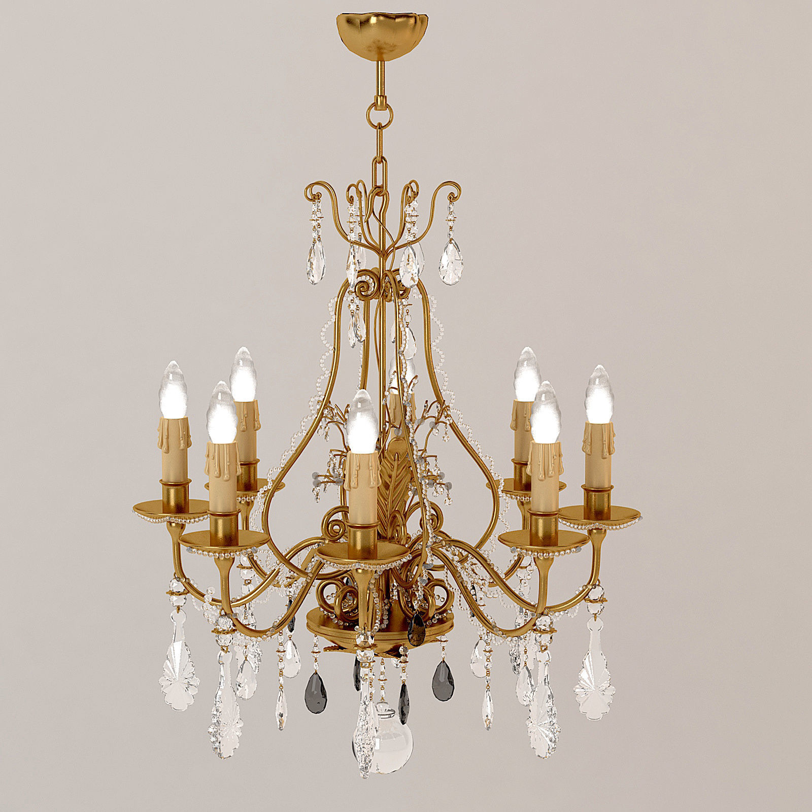 Chandelier Banci 3D model_2