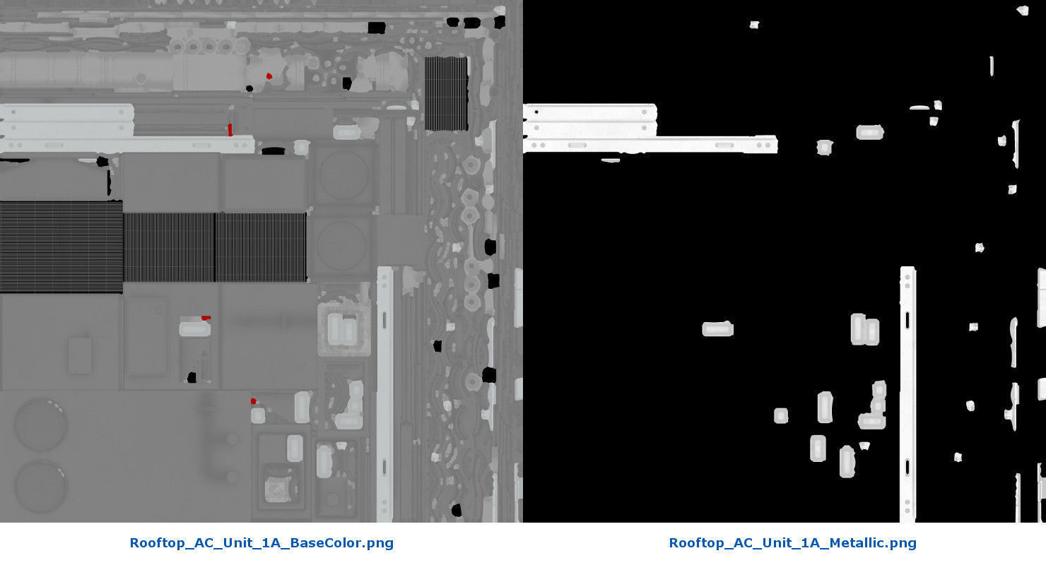 Rooftop AC Unit 1A Low-poly 3D model_8