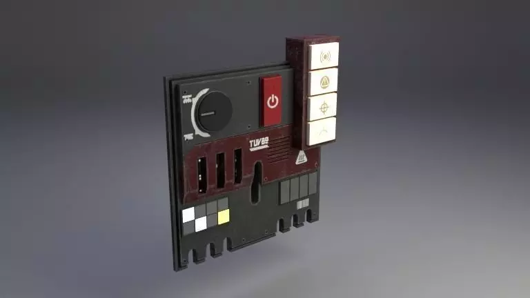 controller star wars control panel Free 3D model