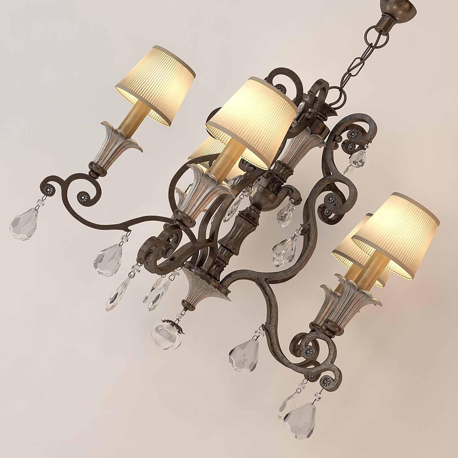  Chandelier Savoy Versalles 3D model_3