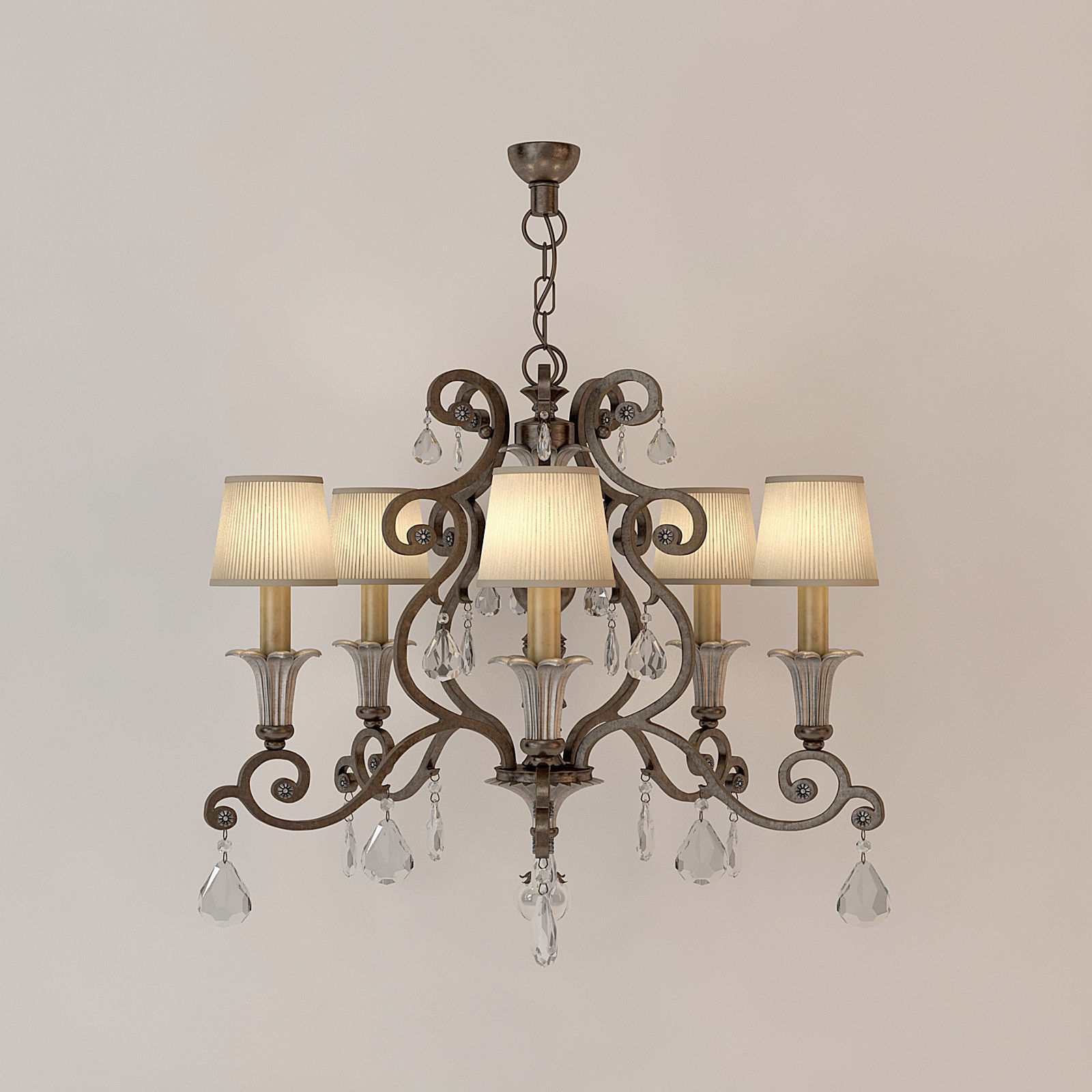  Chandelier Savoy Versalles 3D model_1
