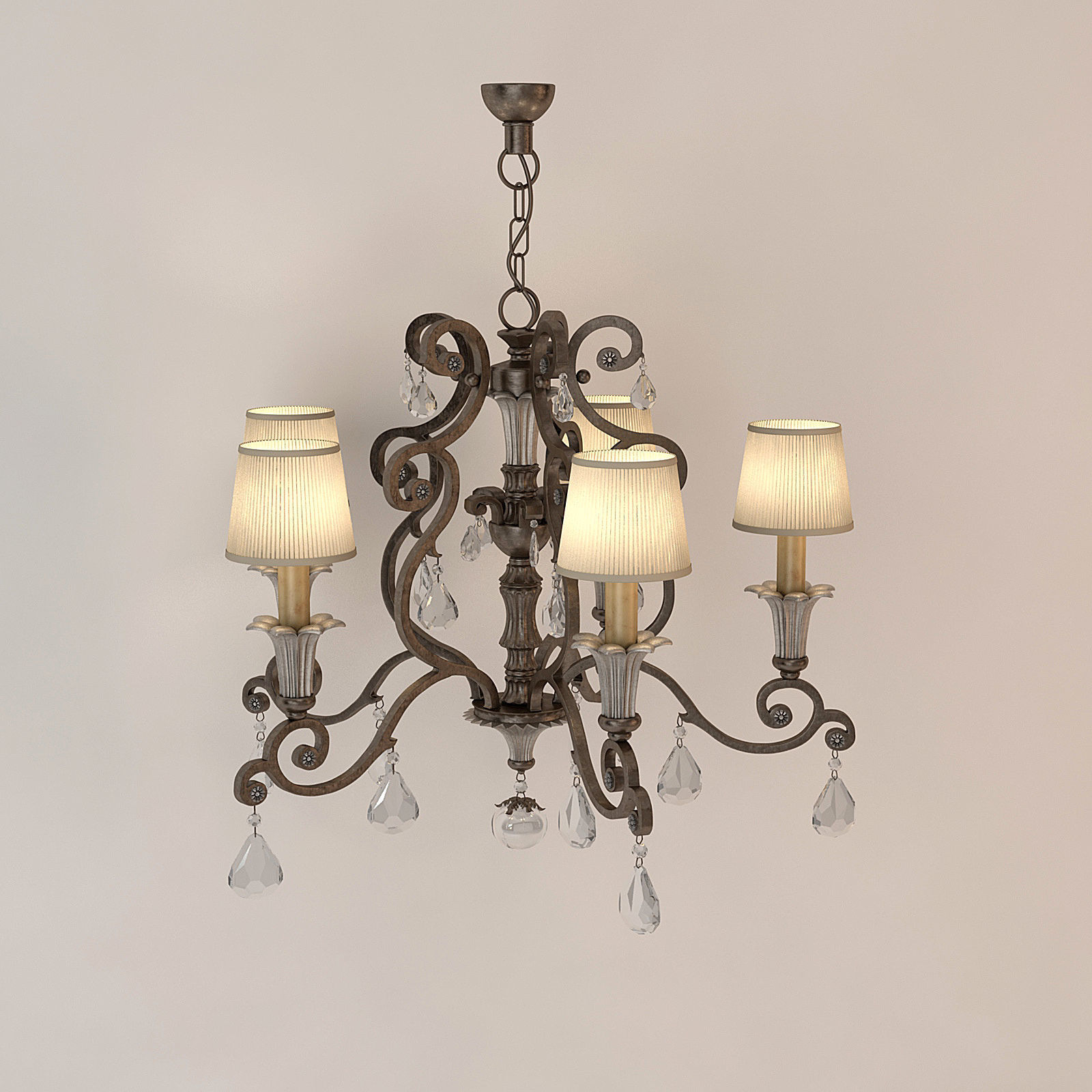  Chandelier Savoy Versalles 3D model_2