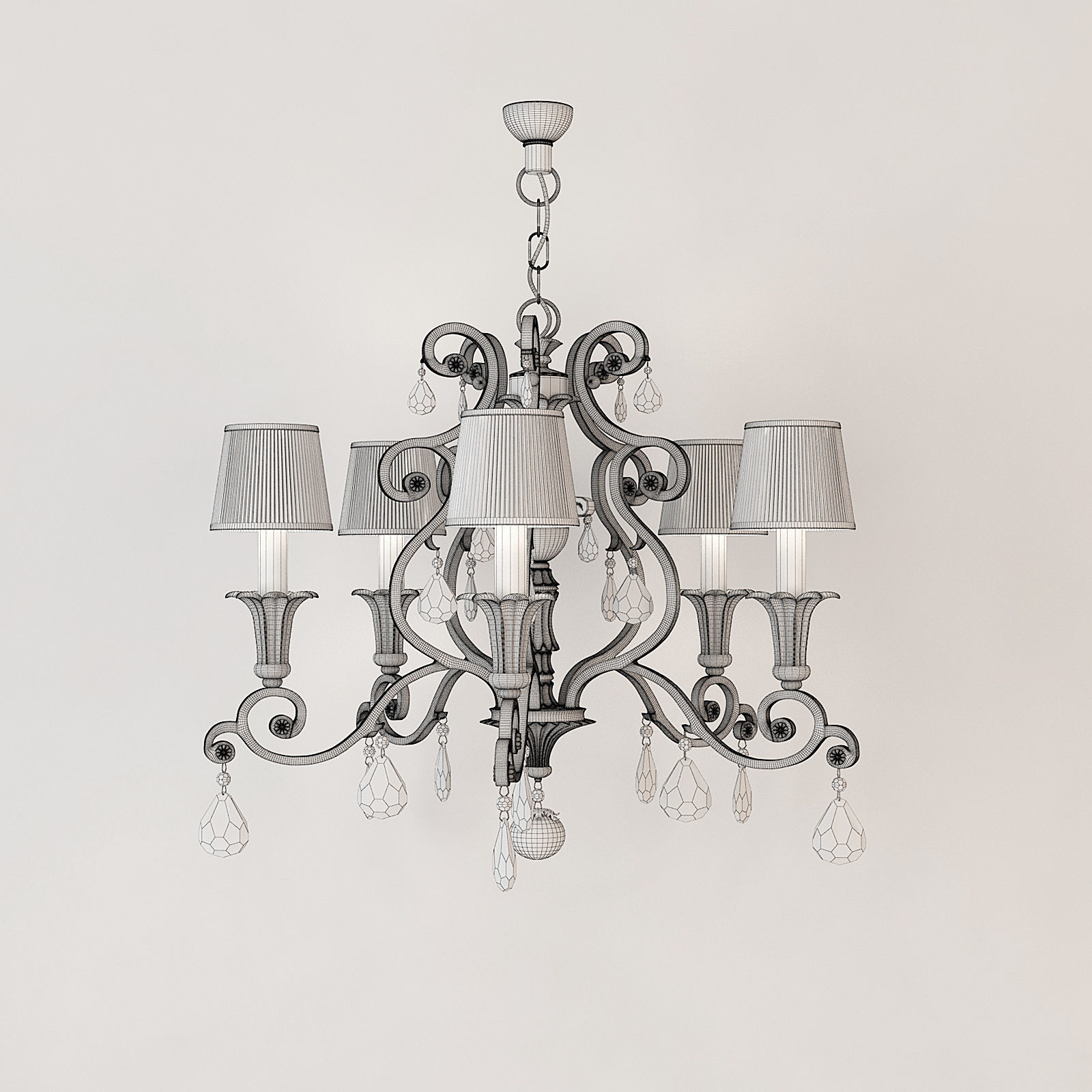  Chandelier Savoy Versalles 3D model_4