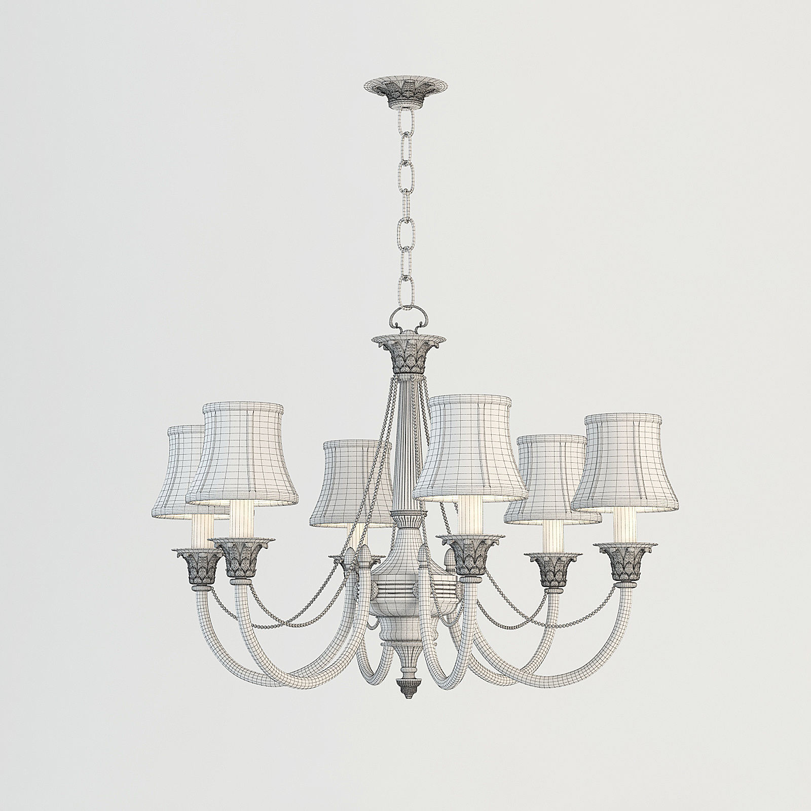 Chandelier Chelsom CX96-6 3D model_4