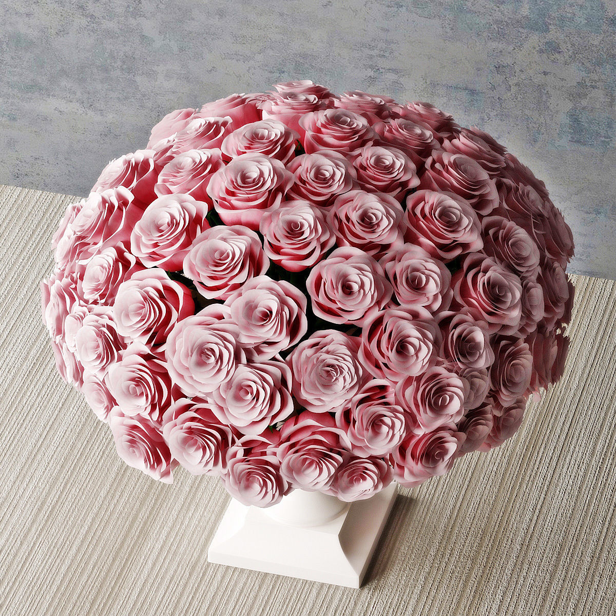 Rose in vase 02 3D model_6