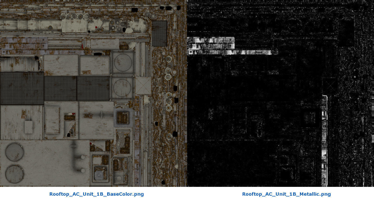 Rooftop AC Unit 1B Low-poly 3D model_8