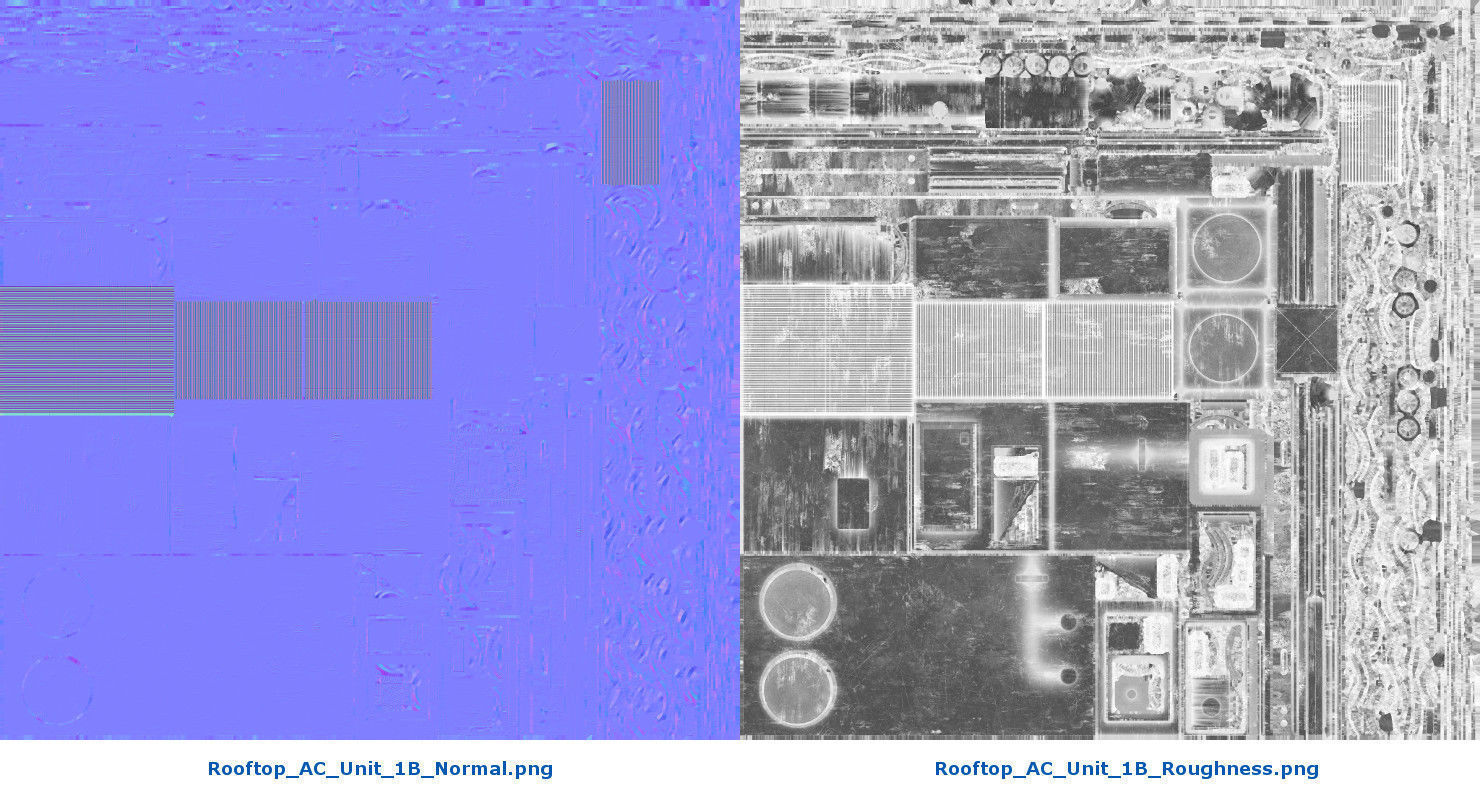 Rooftop AC Unit 1B Low-poly 3D model_9