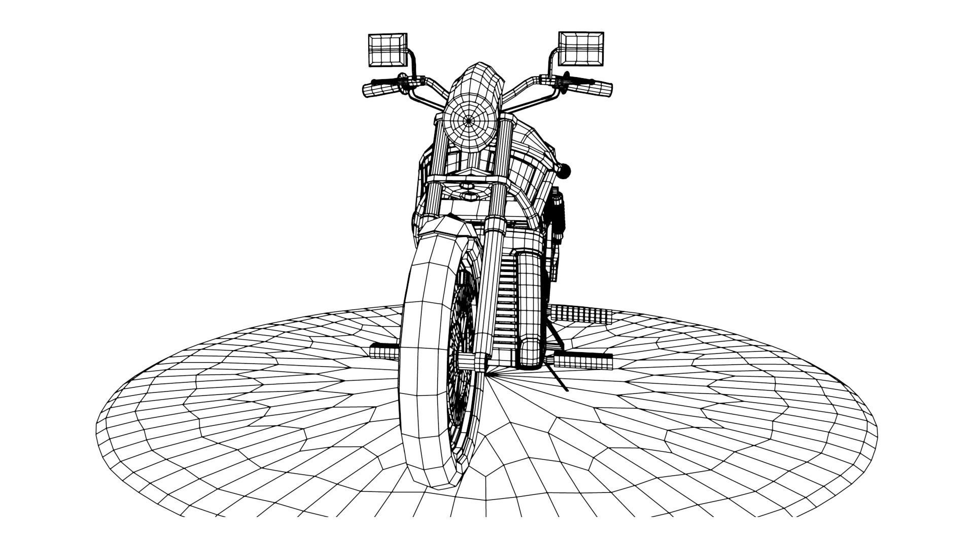 3D Model Harley Motorbike 3D model_3