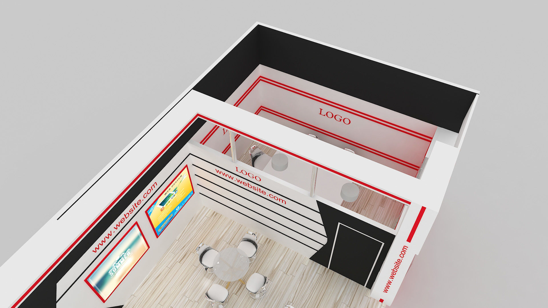 Exhibition Stall Design 3D model_3