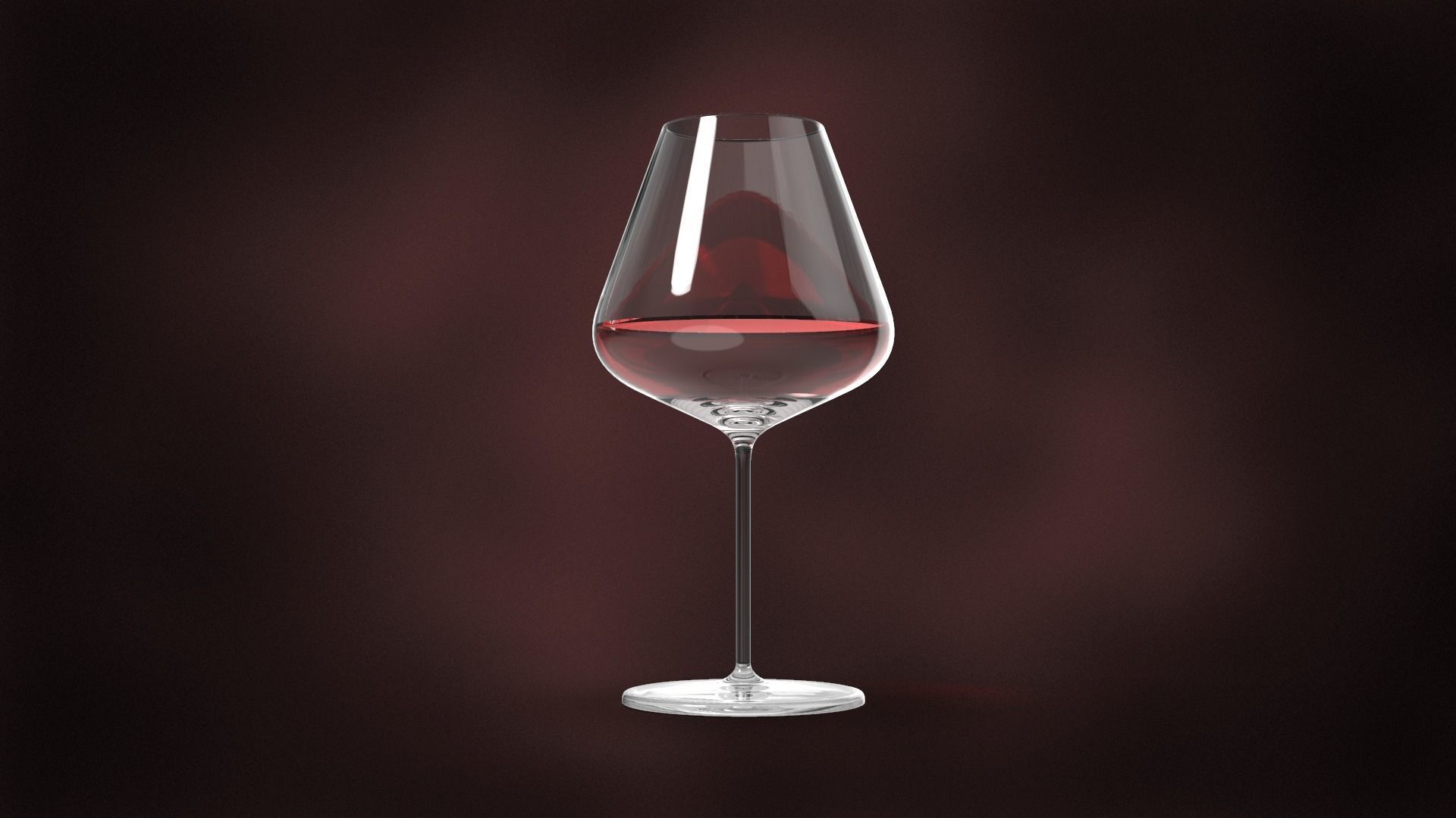 Wine glass 3D model_9
