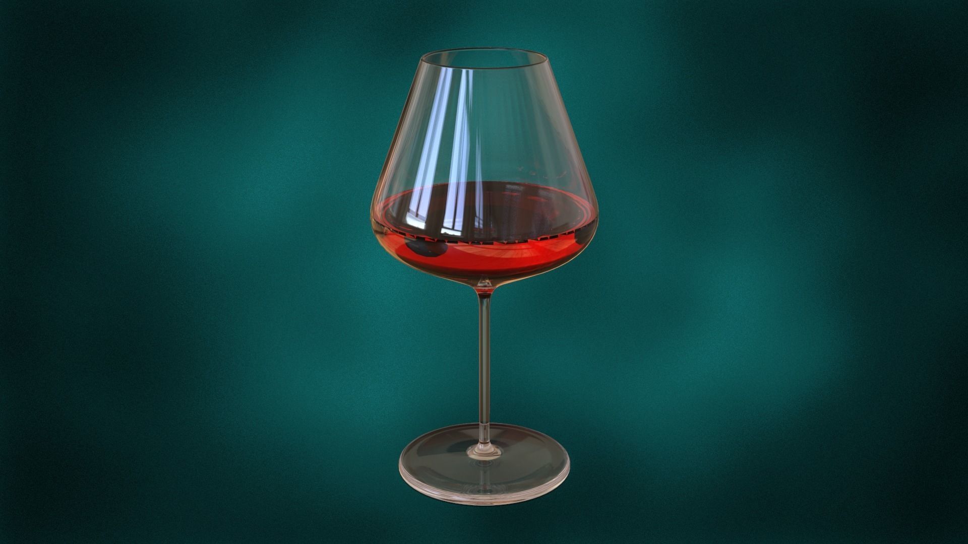 Wine glass 3D model_8